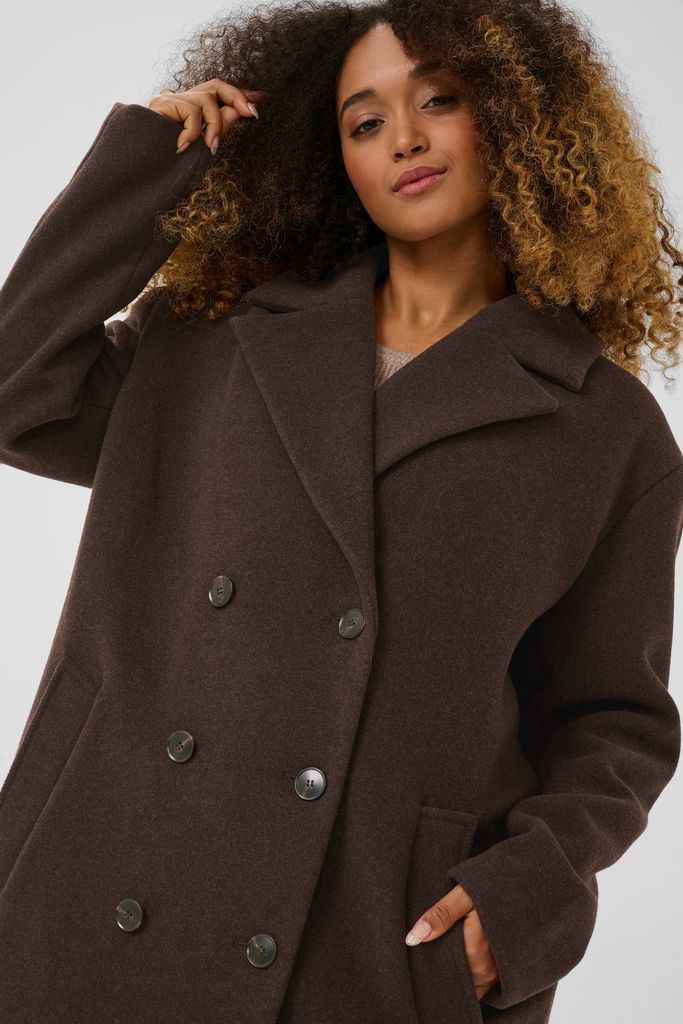 Cream Crjamey Coat - Brown - 38