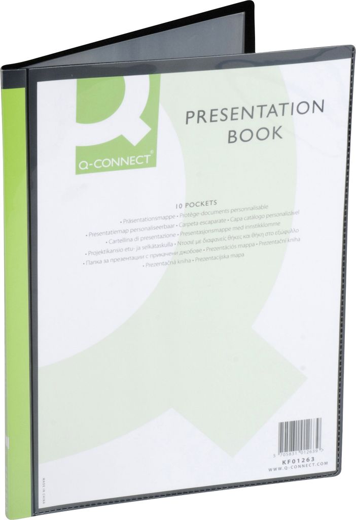 Q-CONNECT Presentation Display Book A4