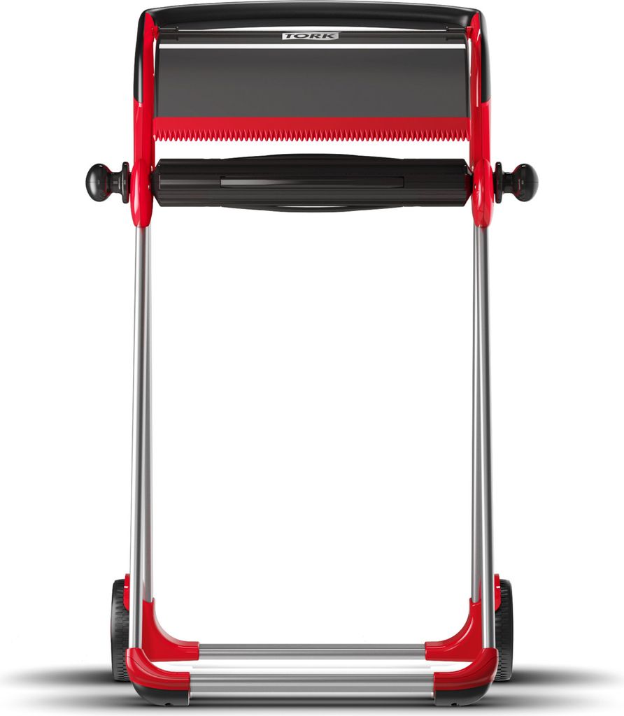 TORK Gulvstativ med hjul W1 Sort/Rød 100,6 x 64,6 x 53 cm (652008)