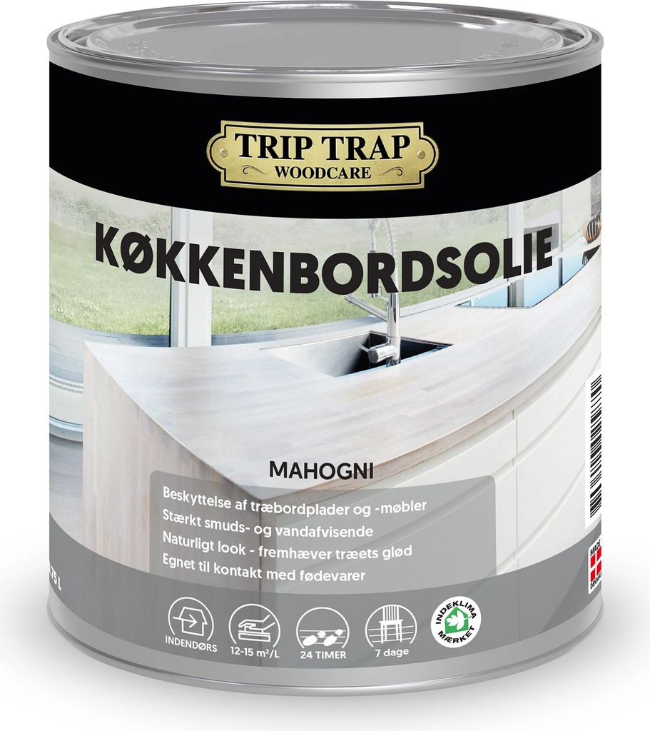 KØKKENBORDSOLIE 0,75L SORT