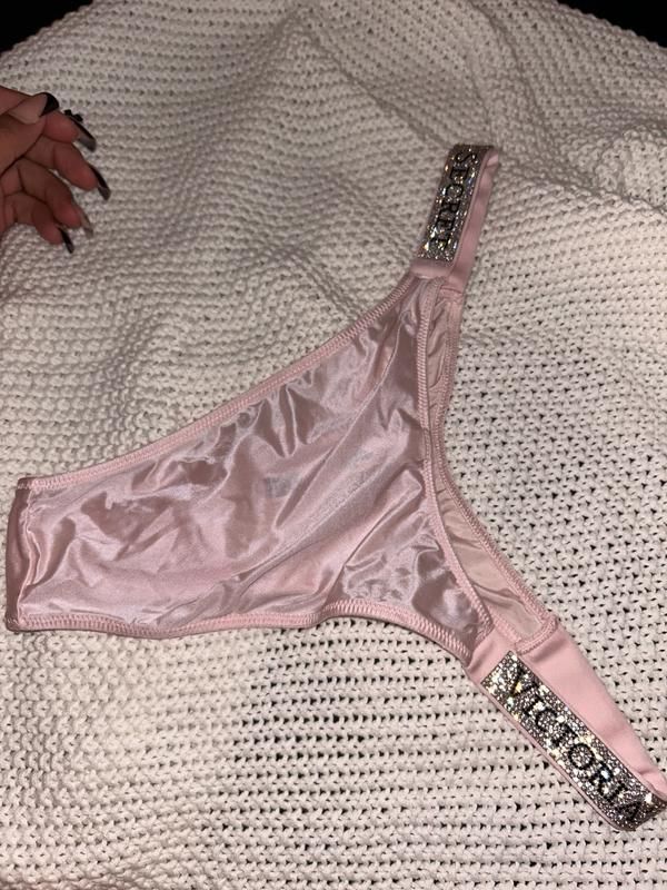 shine strap brazilian panty