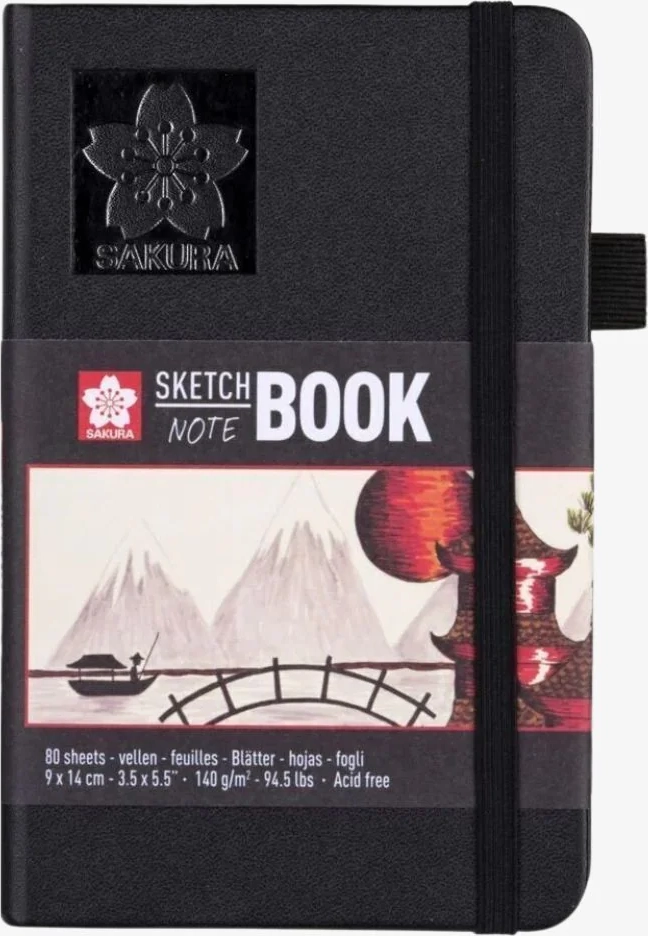 sketch/note book 9x14 cm