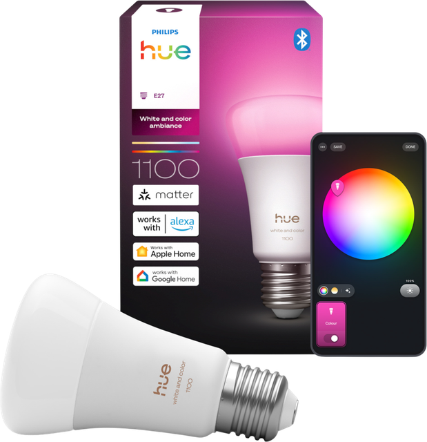 Philips Hue WCA Smart Pære 8 1W A60 E27