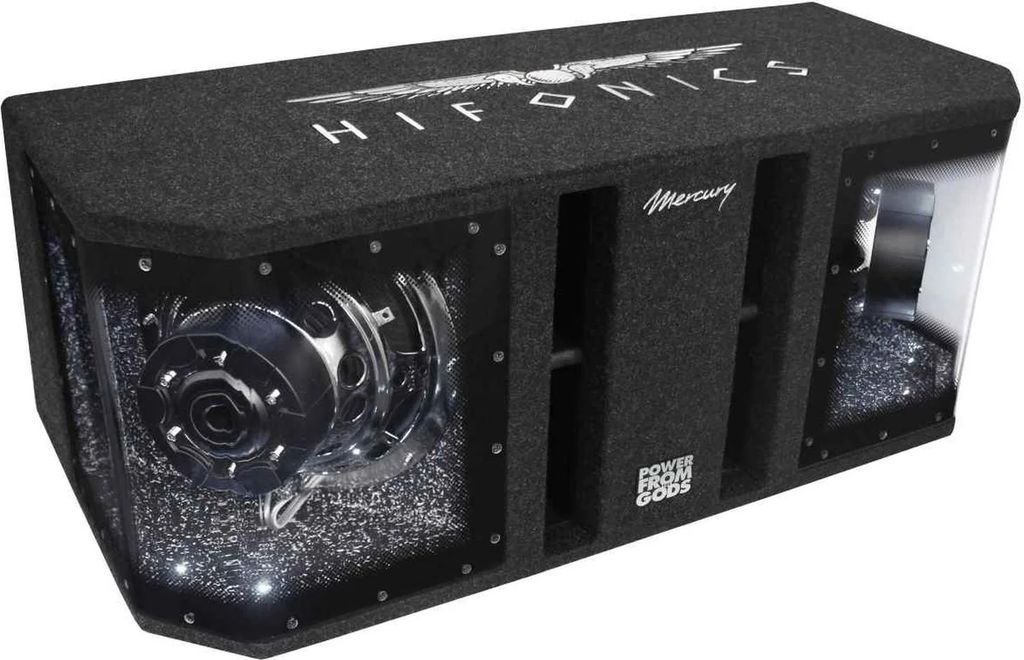 hifonics mercury mr10dual 10" (25cm) enclosure subwoofer