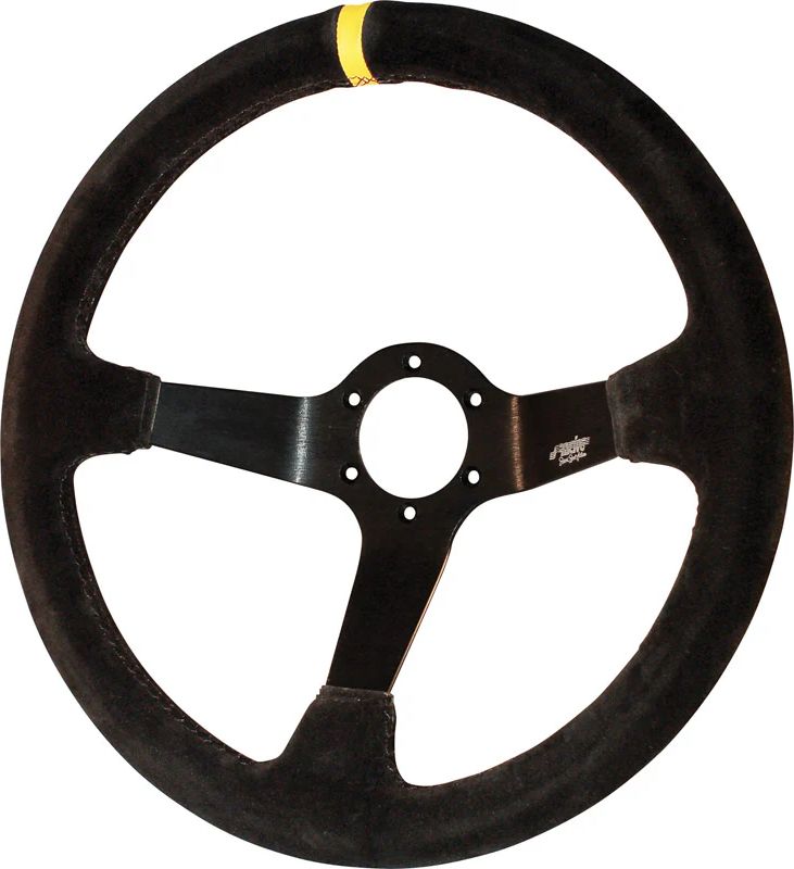 Simoni Racing Sportsrat Carrera Black Suede Diameter 350mm