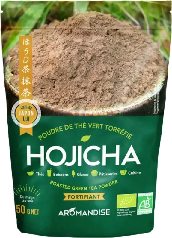 Hojicha grøn te pulver Økologisk - 50 gr - Aromandise