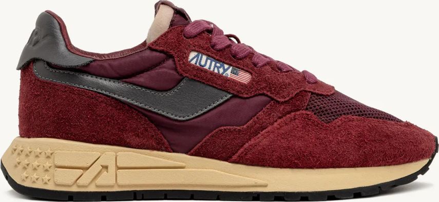 autry - ut29 reelwind low sneaker rød/grå