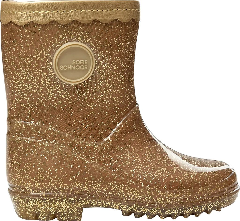 Sofie Schnoor Perlask Rubber Boot with Lining Glitter - Rose