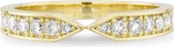 vielsesring m. 0,40 ct. w-si - 14kt.