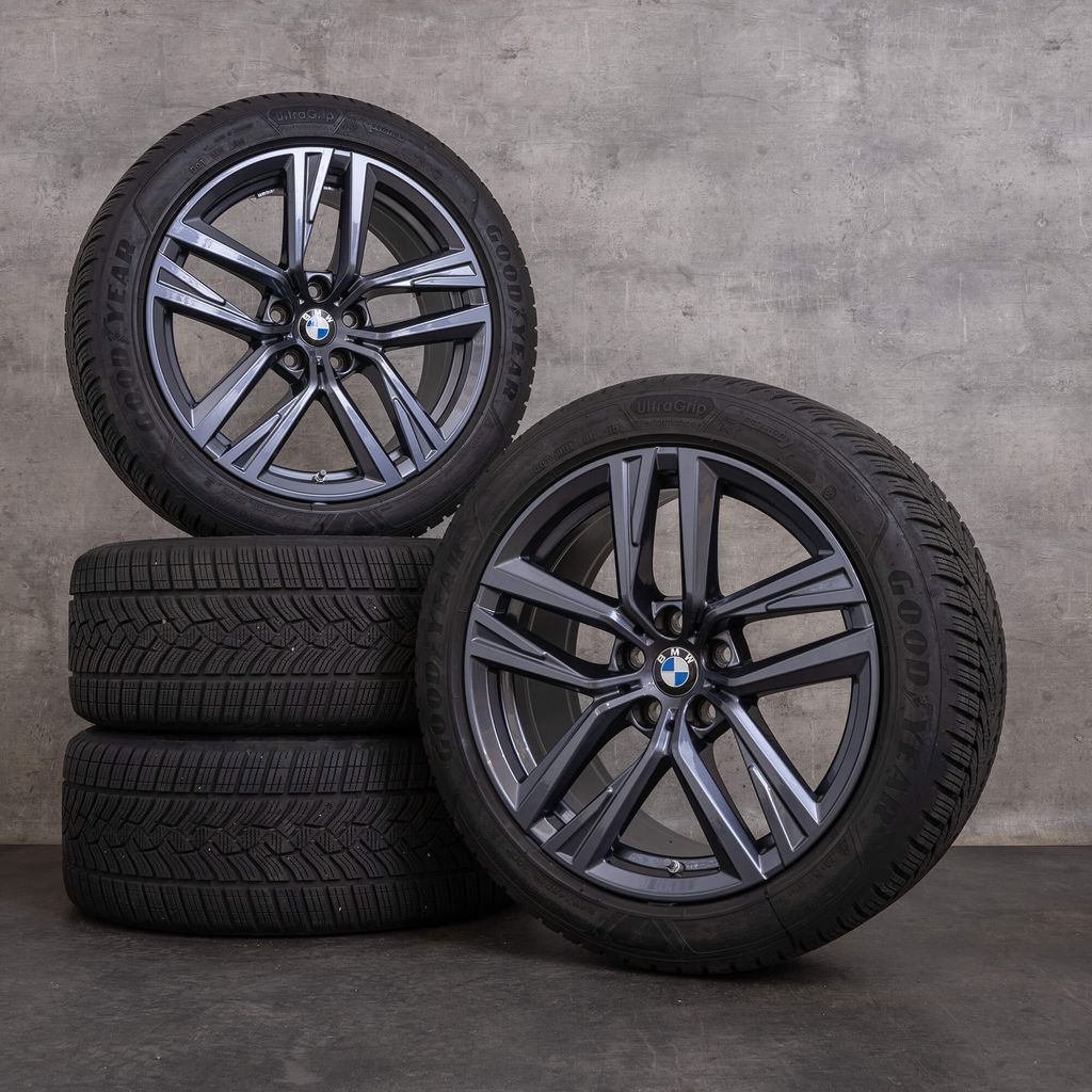 originale bmw 5-serie i5 fælge 19 tommer g60 g61 sommerhjul styling 935 m 5a324e0 sort blank drejet
