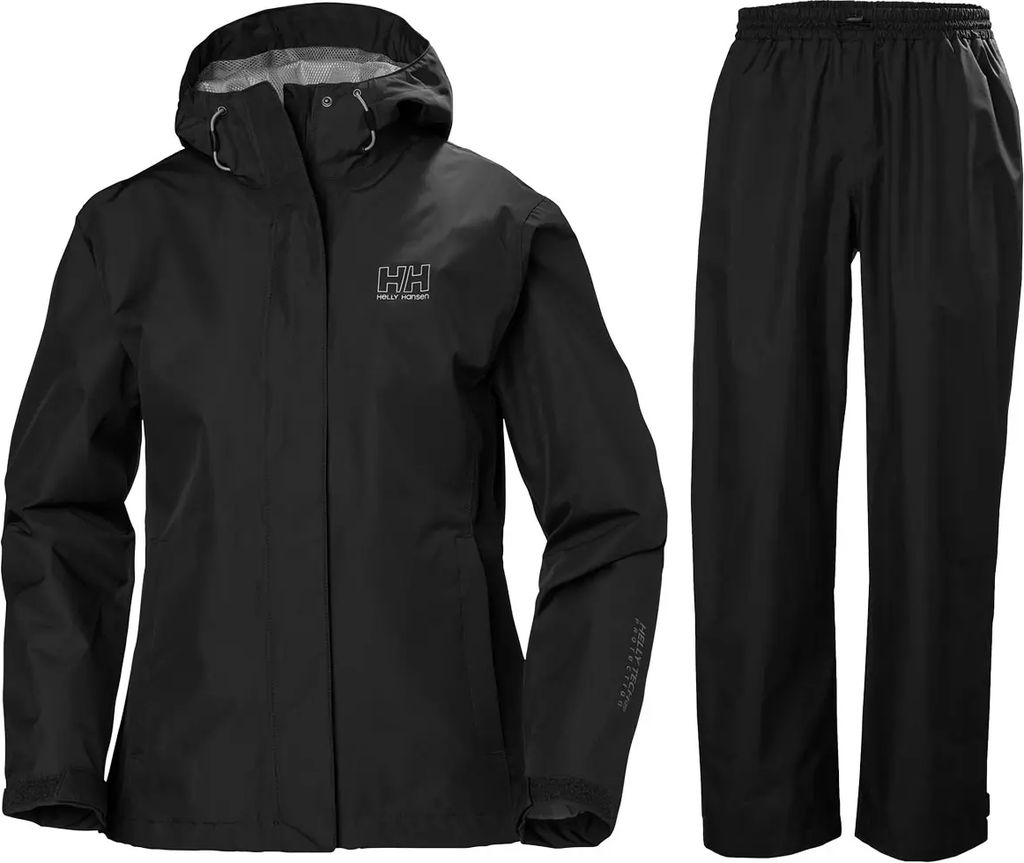 Helly Hansen Seven J Regnsæt Dame - Black