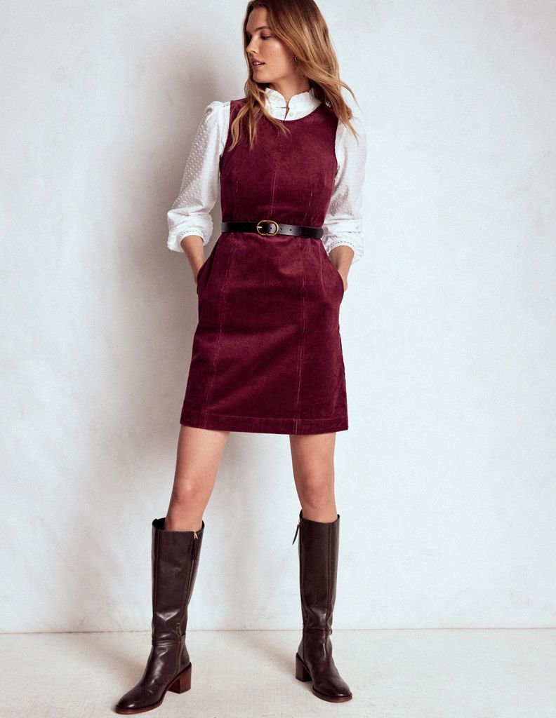 annie cord shift dress-deep wisteria