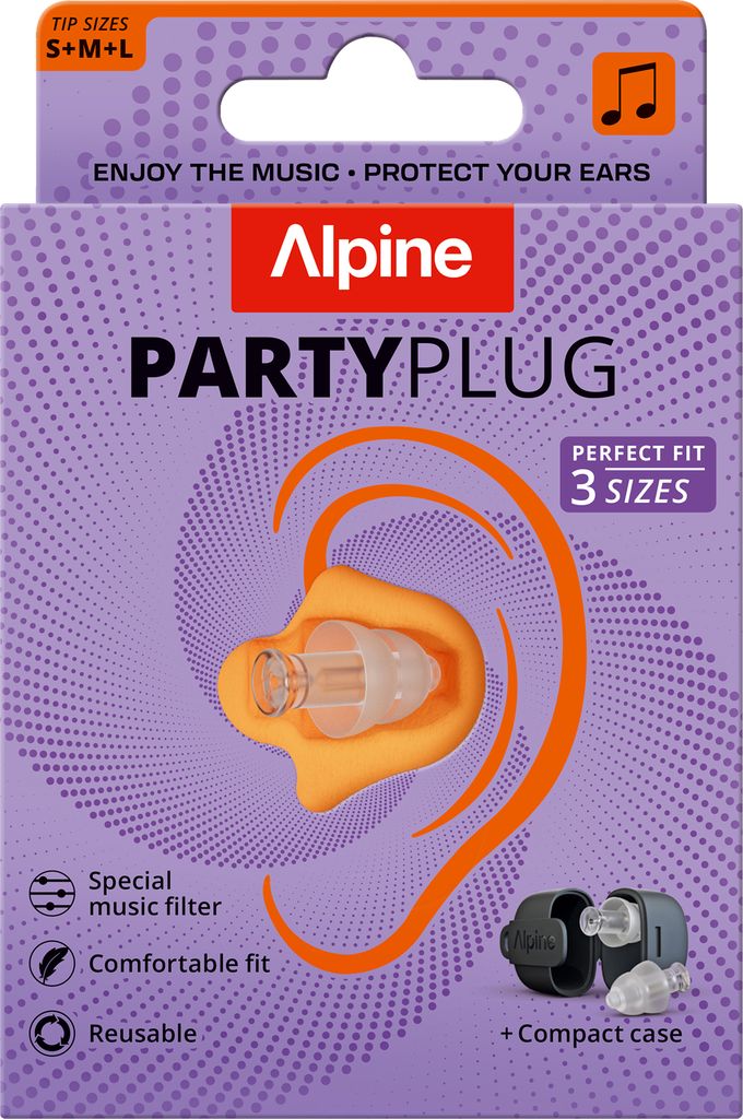 Alpine PartyPlug Earplugs Transparent 3 St