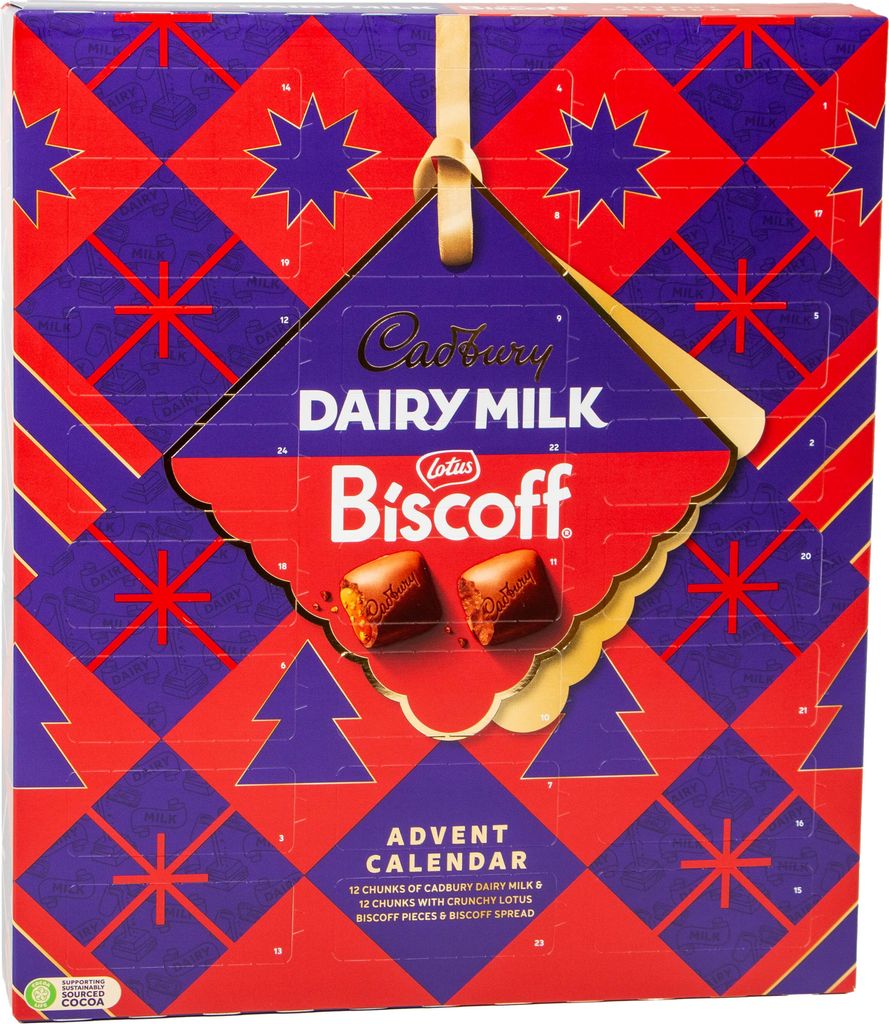 cadbury dairy milk biscoff julekalender