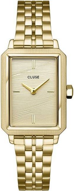 Fluette Watch Steel, Sand Texture Gold, Gold Colour