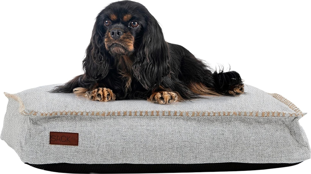 SACKit Cobana Hundeseng - Størrelse Medium, 80x60x15cm - Sand Melange