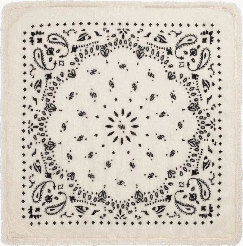small bandana hachi white