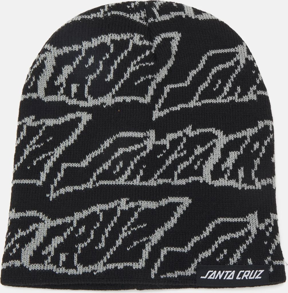 santa cruzcreep repeat beanie unisex - huer - black