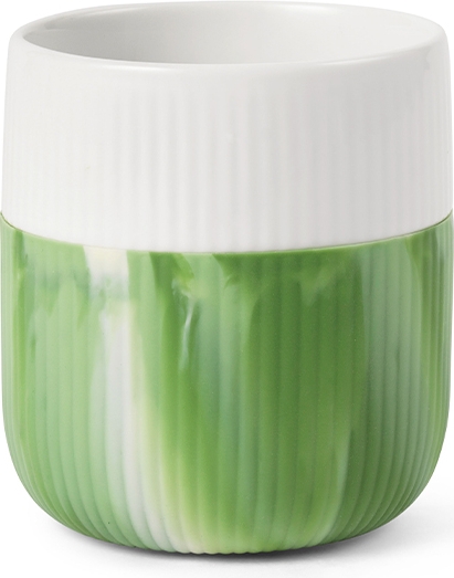 Royal Copenhagen Riflet Contrast Marble krus, Green Grass, 35 cl : Erling Christensen Møbler