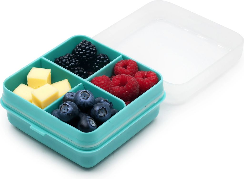melii snack box - 4 rum - blå