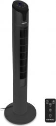 VONROC Ventilator - Tårnventilator - 110 cm | Luksus - Stilren | 3 Hastiger, Svingfunktion, Timer | Sort | Inkl. Fjernbetjening.