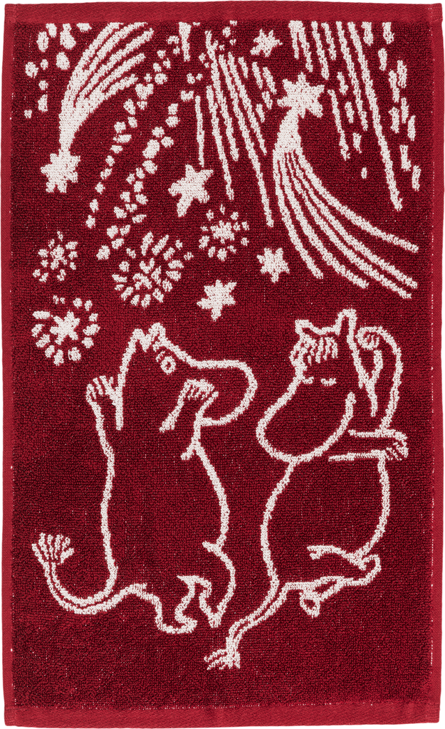 moomin arabia 30x50cm håndklæde festlige øjeblikke gots