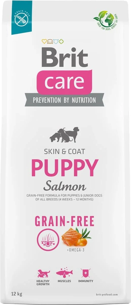 brit care dog grain-free puppy salmon 12&nbsp;kg