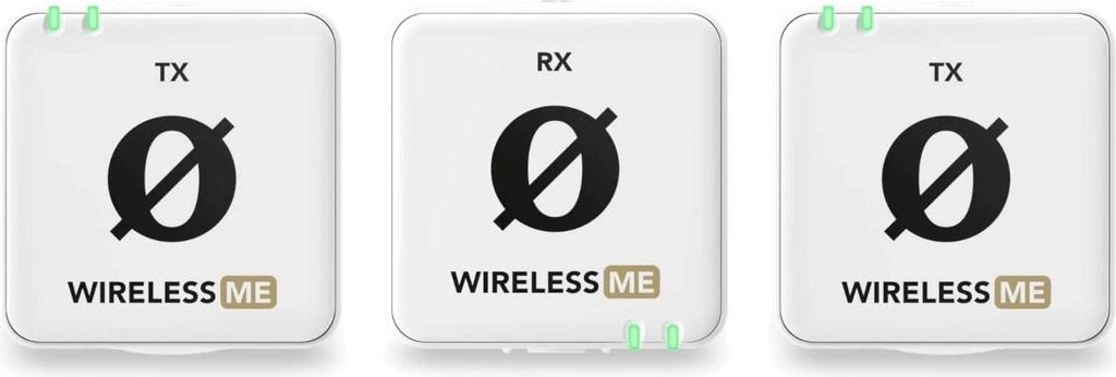 Trådløst mikrofonsystem RØDE Wireless ME Dual White – 2 sendere, to-kanals optagelse