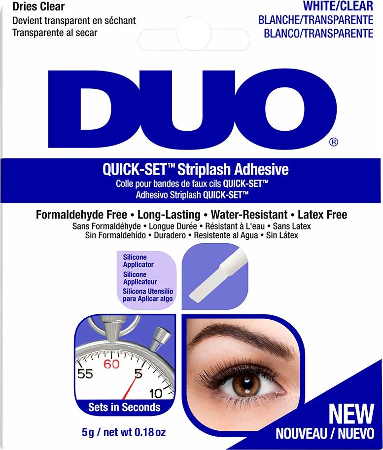 ardell duo quick-set brush-on lash adhesive clear 5g transparent transparent