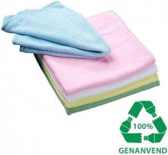 Microfiberklud Super Tentax 40x40 cm Svanemærket, 70% genanvendt - Gul | Klude | Svanemærket |