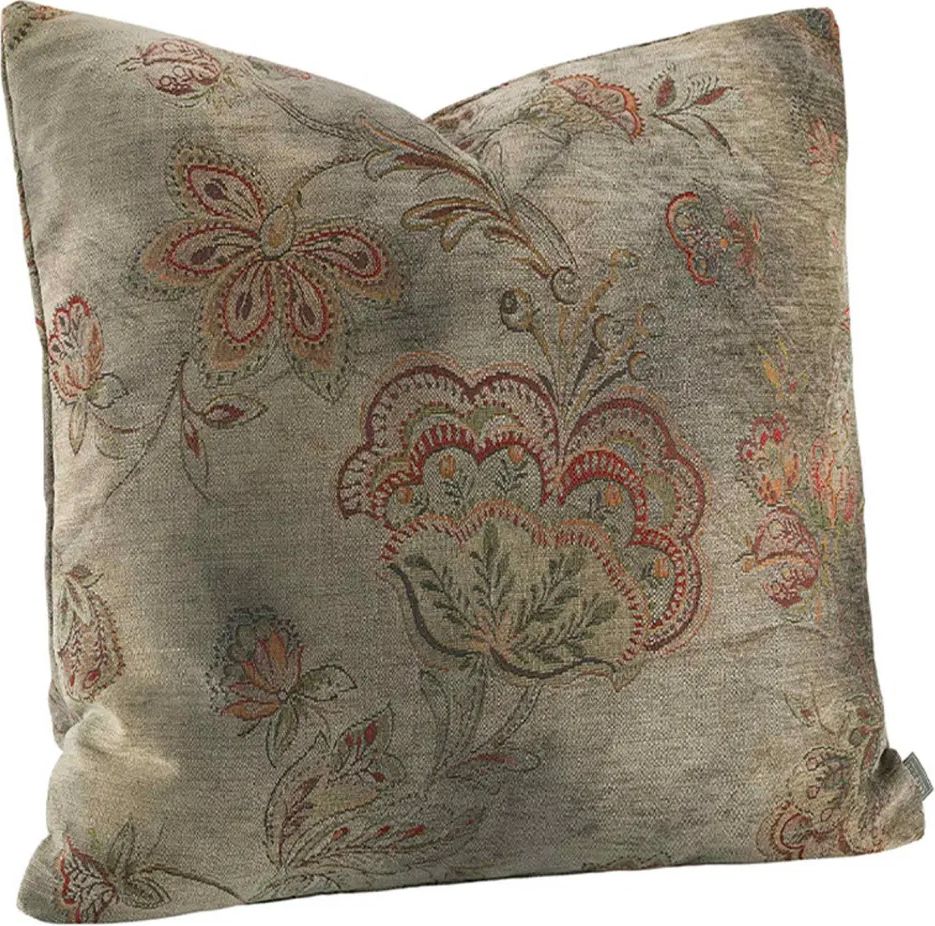 Artwood Miralago Flower Cushion Cover Taupe Pudebetræk Beige, Brun (60x60cm)