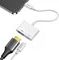 Joyroom HDMI-Adapter m. Lightning (Han) / Lightning (Hun) - Hvid