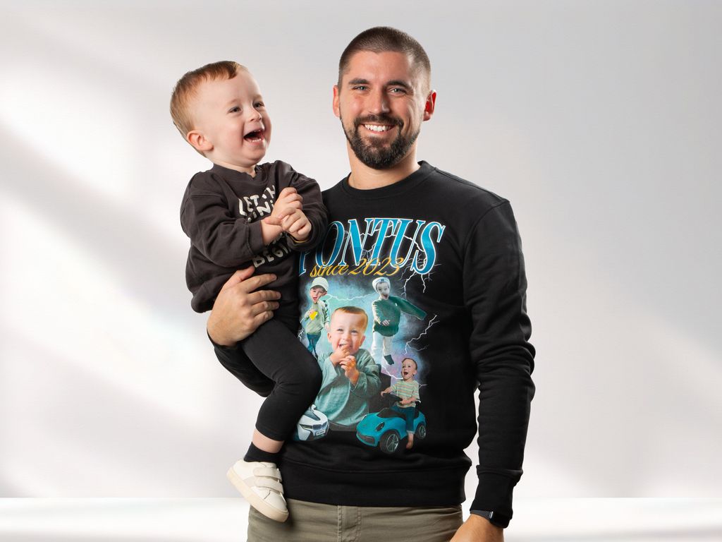 Coolstuff Sweatshirt Med Fotocollage 90'er Design