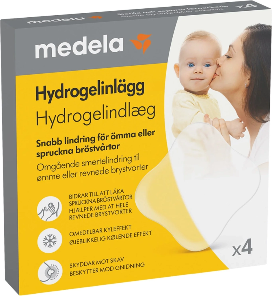 medela hydrogel indlæg 4 st. | køb på webapoteket