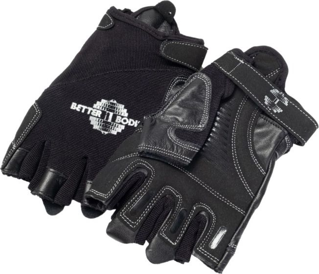 Better Bodies Pro Gym Gloves, S, Black/Black
