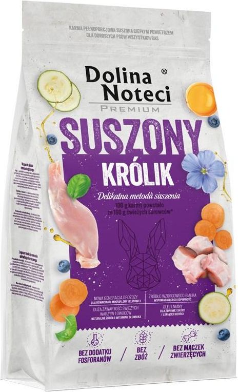 Dolina Noteci Premium Kanintørfoder Til Hunde 9 Kg