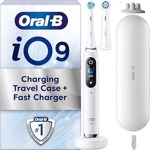 Oral-B iO9 Elektrisk Tandbørste White Alabaster