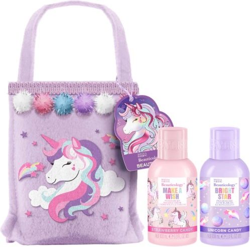 baylis & harding beauticology unicorn beauty bag gift set 2x100ml