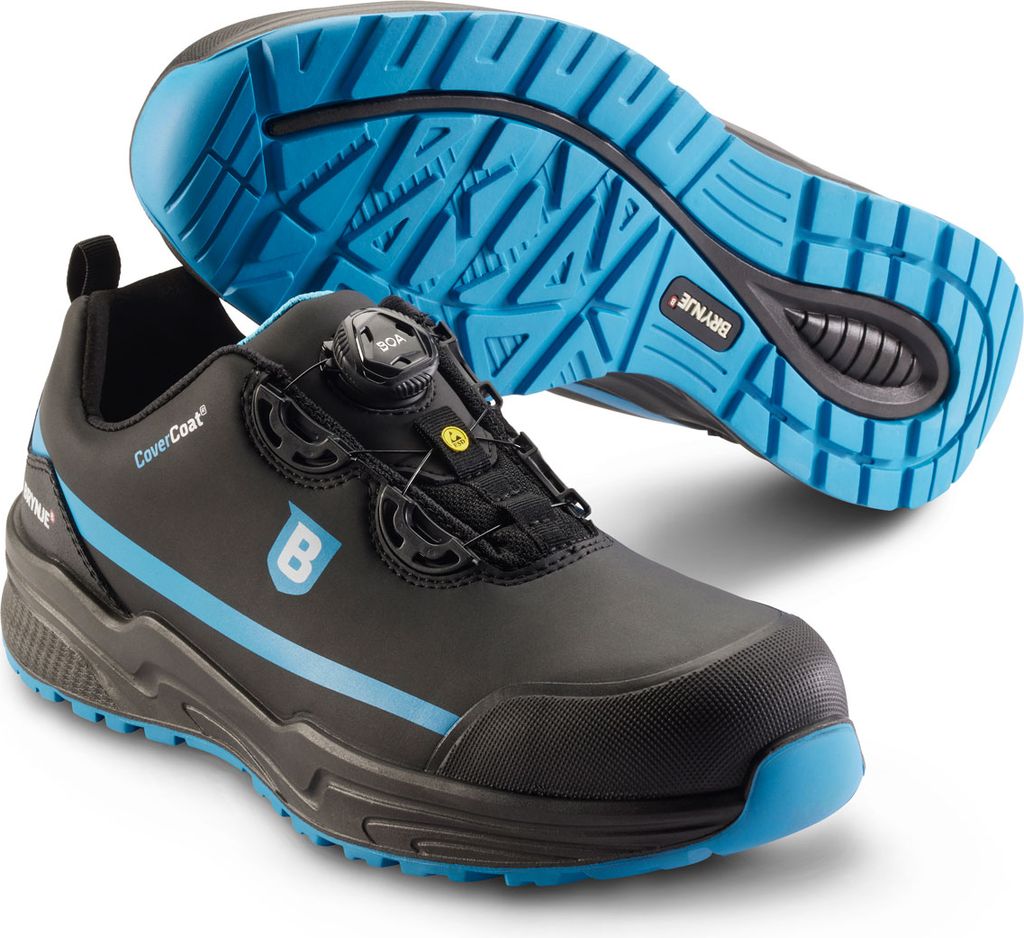 brynje blue style sikkerhedssandaler s1p, sort
