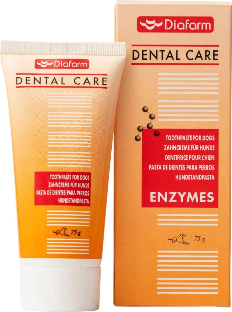 Diafarm Dental Care Hundetandpasta med Enzymer – 75 g