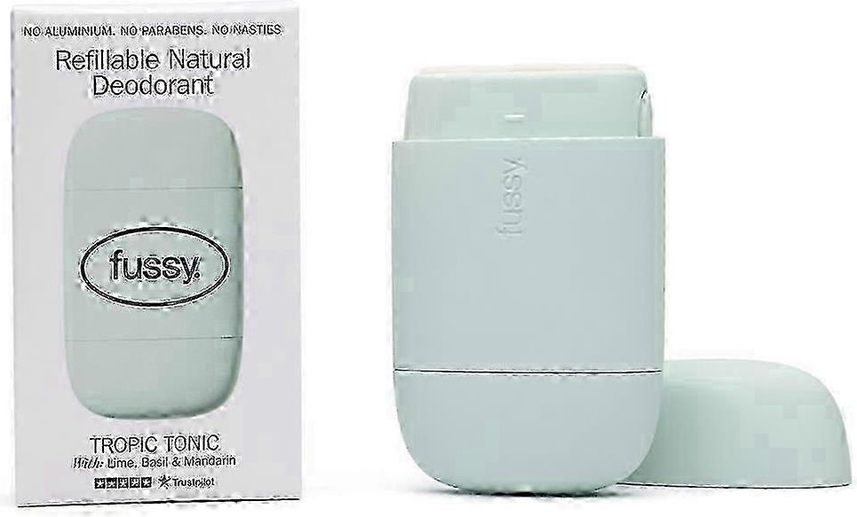 fussy refillable natural deodorant tropic tonic 40g - 2 pack