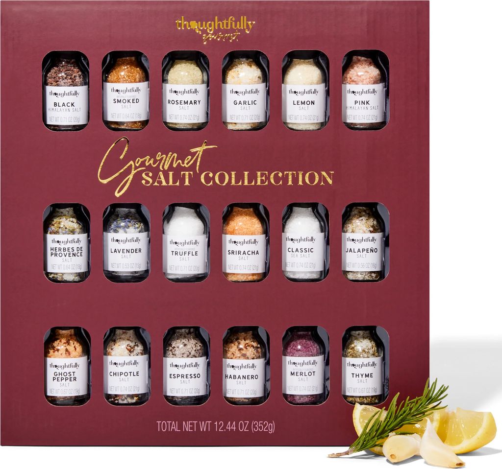 gourmet salt sampler collection - set of 18