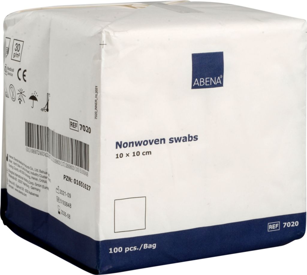 abenanonwoven kompres 4-lags 10x10cm