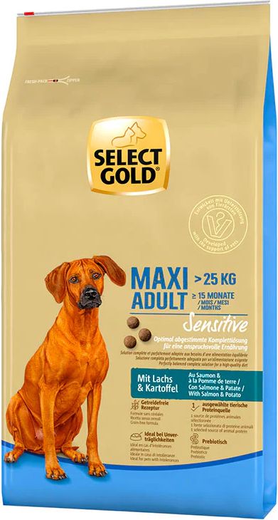 select gold - adult ekstra sensitive maxi insekt 12 kg