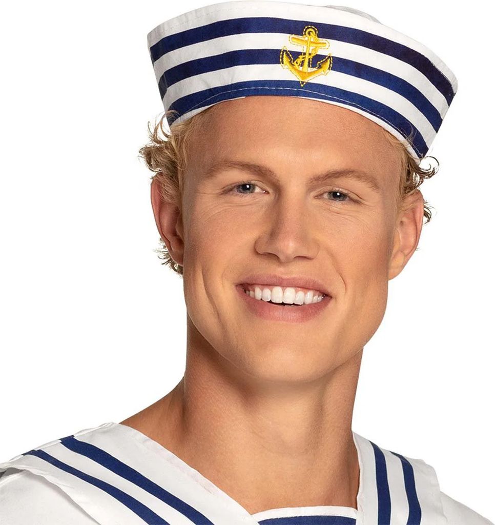 Boland Matroshatt blå/vit