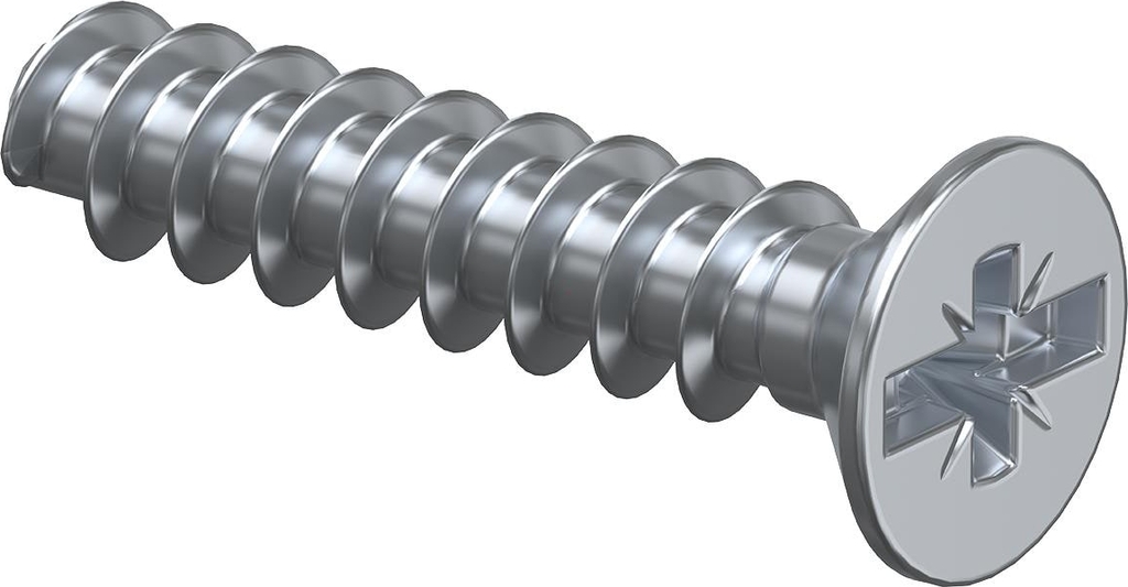Skrue til Europadse, 3,2 L=20 mm, 2472-20 (Pakke 10 stk)