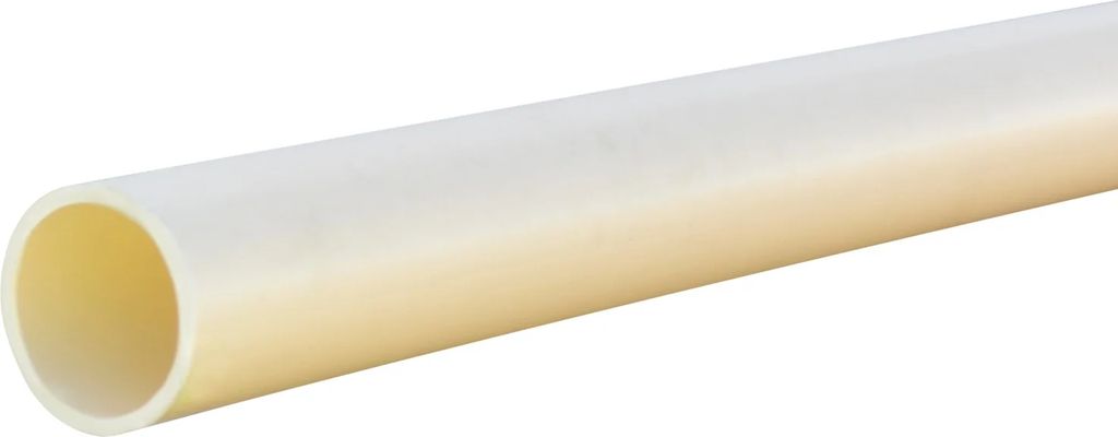 PLASTRØR 20 MM (3/4") GUL/HVID 2 METER