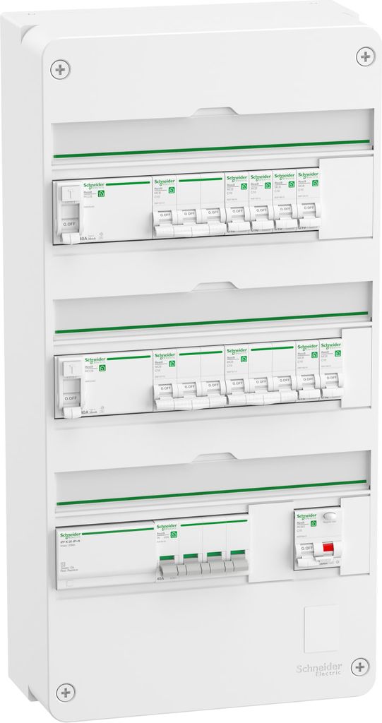 Resi9 XP PW boligtavle 3R 2xRCD, 7x1PN, 3x3PN MCB