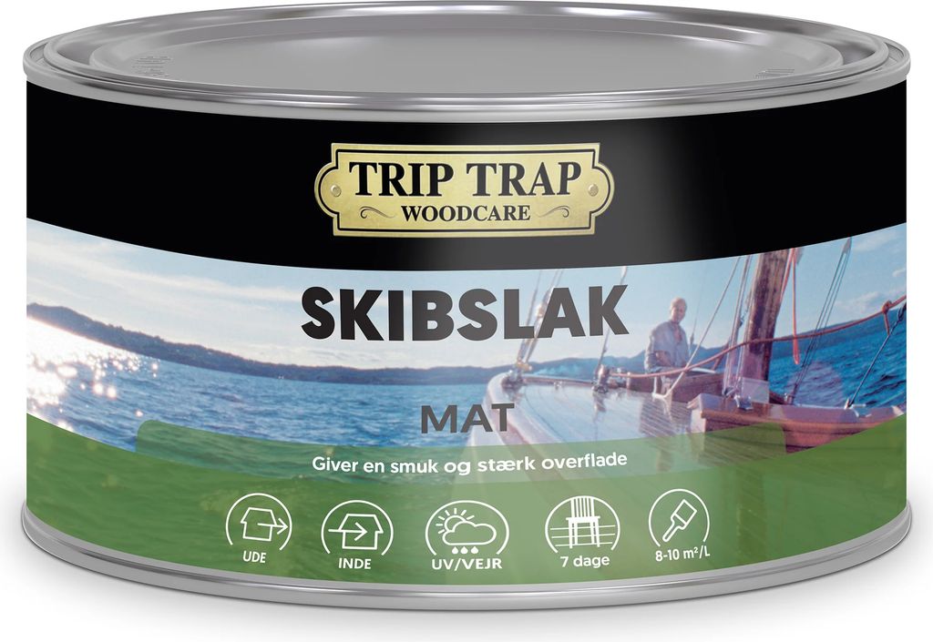 Skibslak Mat 0,38L Farveløs