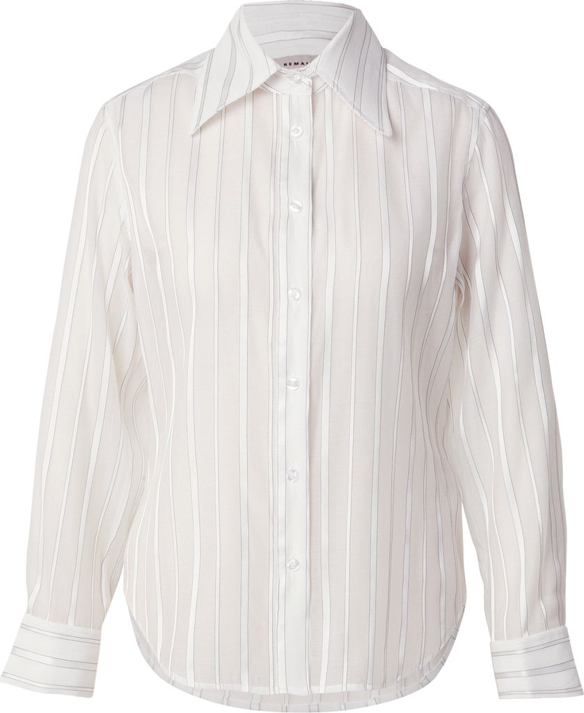 REMAIN Bluse  sort / hvid